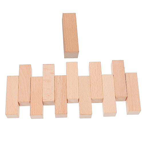 Housoutil 12 Stück Unbehandelte Holzblöcke für Diy Holzschnitzerei für Kunsthandwerk Bastelprojekte und Praktische Anwendungen für Anfänger und Profis von Housoutil