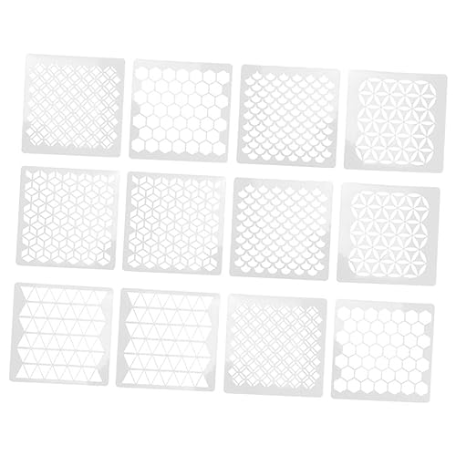 Housoutil 12 Stück Wandmalerei Vorlagen Wabenschablonen Benutzerdefinierte Große Zahlenschablonen Geometrische Schablonen Vorlagen Für Heimtextilien Wandkunst Geometrische von Housoutil
