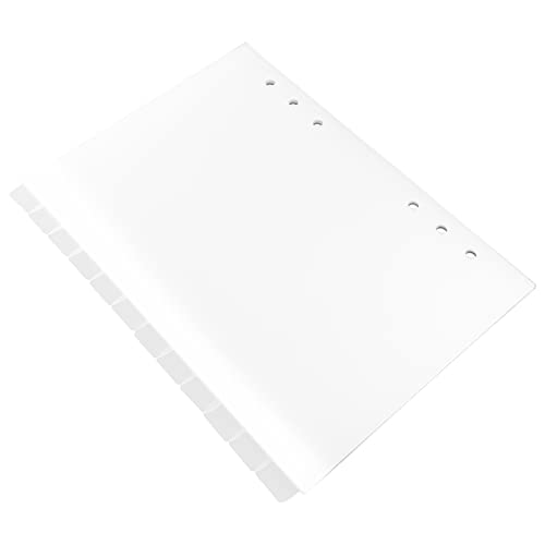 Housoutil 12 Stück geteilte Seite Tab-Teiler Loch Teiler Seite Notizbuchteiler mit Vinyl trennlaschen büro accessoires trennstreifen Teiler Etiketten transparentes Sorter-Etikett pp Housoutil 12 Stück geteilte Seite Tab-Teiler Loch Teiler Seite Notizbuchteiler mit Vinyl trennlaschen büro accessoires trennstreifen Teiler Etiketten transparentes Sorter-Etikett pp von Housoutil