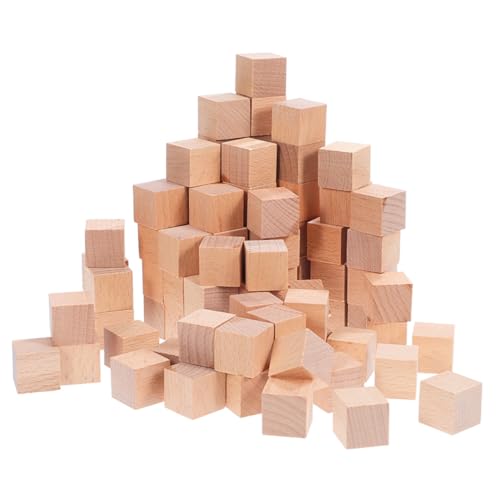 Housoutil 120 Stück Holzklötze Quadratisch Natürliche Unlackierte Holzwürfel für DIY Handwerk Fördert Räumliche Kreativität Einfach Stapelbar für Familienaktivitäten und Gemeinsames Bauen Housoutil 120 Stück Holzklötze Quadratisch Natürliche Unlackierte Holzwürfel für DIY Handwerk Fördert Räumliche Kreativität Einfach Stapelbar für Familienaktivitäten und Gemeinsames Bauen von Housoutil