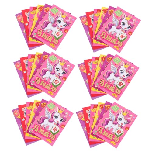 Housoutil 120 Stück Karton Pferd Rote Umschläge Lunar Year Hong Bao Briefumschläge Für Frühlingsfest Geburtstag Hochzeit Traditionelle Geldgeschenke Housoutil 120 Stück Karton Pferd Rote Umschläge Lunar Year Hong Bao Briefumschläge Für Frühlingsfest Geburtstag Hochzeit Traditionelle Geldgeschenke von Housoutil