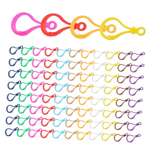 Housoutil 120 Stück Kunststoff Schlüsselanhänger Clips Bunte Lobster Claw Karabiner für DIY Bastelarbeiten Schlüsselanhänger und Anhänger Leicht und Langlebig Housoutil 120 Stück Kunststoff Schlüsselanhänger Clips Bunte Lobster Claw Karabiner für DIY Bastelarbeiten Schlüsselanhänger und Anhänger Leicht und Langlebig von Housoutil
