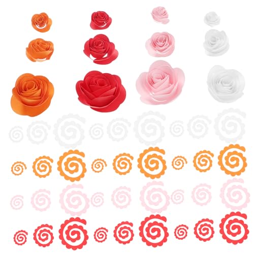 Housoutil 120 Stück Origami Faltpapier Papierblumenstreifen Faltpapier Für Farbiges Papier Bastelpapier DIY Zubehör Papierblumen Werkzeuge Papierblumen Rollwerkzeug Quilling Set von Housoutil
