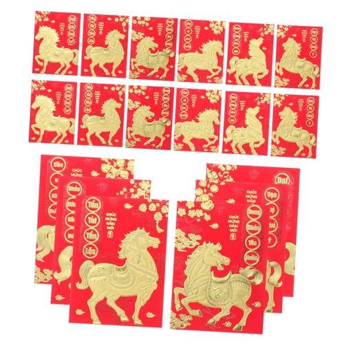 Housoutil 120 Stück Vietnamese Geldumschläge Rote Umschläge mit Pferdemotiv Lunar Jahr Neujahr Geldgeschenk Umschläge für Feierlichkeiten und Grüße Housoutil 120 Stück Vietnamese Geldumschläge Rote Umschläge mit Pferdemotiv Lunar Jahr Neujahr Geldgeschenk Umschläge für Feierlichkeiten und Grüße von Housoutil