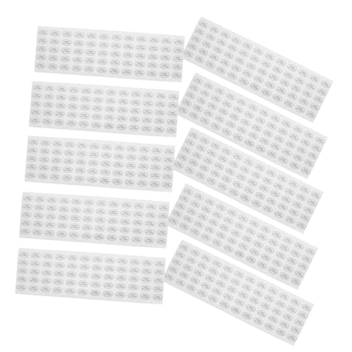 Housoutil 1200 Stück China Tags Wasserdichte Etikettenaufkleber Bedruckbare Aufkleber Küchenaufkleber Küchenaufkleber Selbstklebende Küchenetiketten Weißes Pvc Selbstklebend von Housoutil