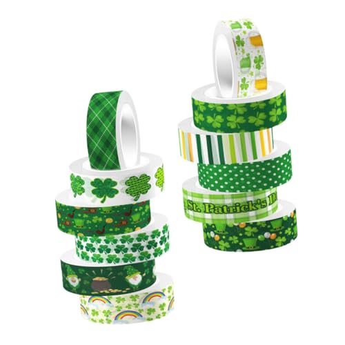 Housoutil 12Rollen Vintage Washi Tape Dekorative Bänder für Scrapbooking Tagebuch und DIY Projekte Selbstklebend für Geschenkverpackungen Partydekorationen und Mehr von Housoutil