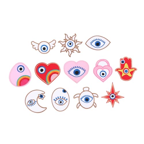 Housoutil 12Stücke Cartoon Aufnäher Für Kleidung Dekorative Stickerei Patches Zur Individuellen Gestaltung Von Jacken Taschen Und Mehr Für Reparatur Und Bastelprojekte von Housoutil