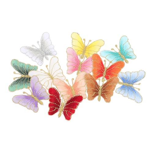 Housoutil 12Stücke Delicate Schmetterlinge Patches Stickerei Aufnäher Für DIY Kleidung Taschen Und Bastelprojekte Aufbügelbare Applikationen Zufällige Farben Housoutil 12Stücke Delicate Schmetterlinge Patches Stickerei Aufnäher Für DIY Kleidung Taschen Und Bastelprojekte Aufbügelbare Applikationen Zufällige Farben von Housoutil