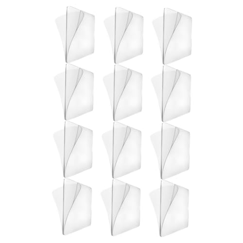 Housoutil 12Stücke Doppelseitiges Nano Klebeband Transparent Stark Haftend für Teppiche Bad Wohnzimmer Waschbar ohne Nägel von Housoutil