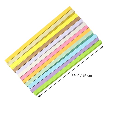 Housoutil 12Stücke Origami Sterne Papierstreifen Faltpapier für Glückliche Bastelprojekte für DIY Dekoration und Aktivitäten von Kindern und Erwachsenen von Housoutil