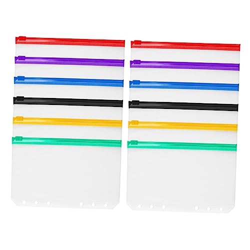 Housoutil 12Stücke Reißverschluss Binder Transparent Dokumenten Aufbewahrung Für Visitenkarten Und Geld Und Studium Housoutil 12Stücke Reißverschluss Binder Transparent Dokumenten Aufbewahrung Für Visitenkarten Und Geld Und Studium von Housoutil