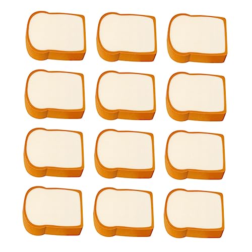 Housoutil 12Stücke Teiliges Cartoon Radiergummis Toastbrot Form Kreative Schreibwaren für für Studenten und Praktische Schulbedarf für Täglichen Gebrauch von Housoutil