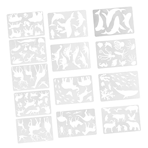Housoutil 13 Blätter Tier Schablonen Set für Wiederverwendbare Malvorlagen für Diy Kunstprojekte Sicheres Leichtes Pet Material für Kreative Bastelideen Housoutil 13 Blätter Tier Schablonen Set für Wiederverwendbare Malvorlagen für Diy Kunstprojekte Sicheres Leichtes Pet Material für Kreative Bastelideen von Housoutil