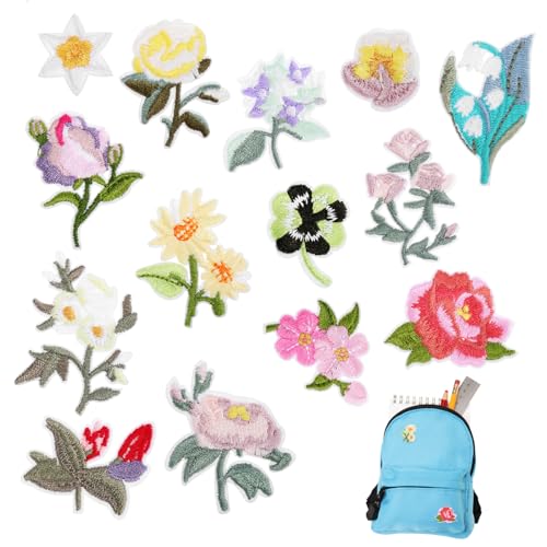 Housoutil 14 Stück Bestickte Kleidung Gestickte Aufnäher Mit Blumen Patches Nähen Aufnäher Mit Blumenstickerei Sticken Jeans Reparieren Denim-patches Für Jeans Schuh Patch Bunt Stickgarn Housoutil 14 Stück Bestickte Kleidung Gestickte Aufnäher Mit Blumen Patches Nähen Aufnäher Mit Blumenstickerei Sticken Jeans Reparieren Denim-patches Für Jeans Schuh Patch Bunt Stickgarn von Housoutil