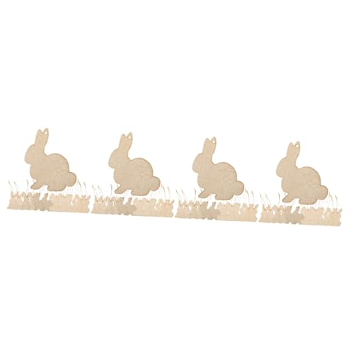 Housoutil 144 Stk Holzscheiben für Ostern Unbehandelte Holzplatten für Diy Dekorationen Hängedekorationen für Ostern mit Schnur für Kreative Bastelprojekte und Feiern von Housoutil