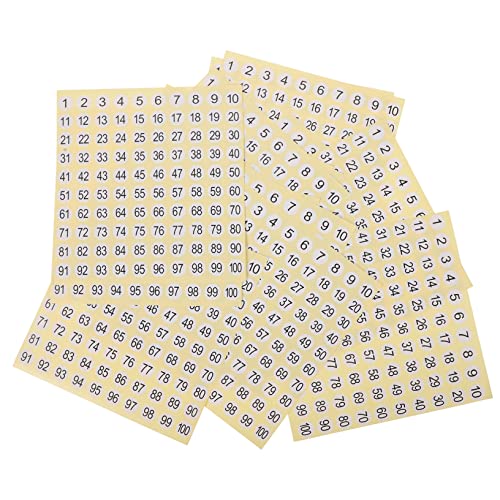 Housoutil 15 Blatt Aufklebernummern Aufkleber Nach Nummer Leicht Abziehbare Etiketten Nummernaufkleber 1-100 Etiketten Für Leistungsschalterfelder Tag Türzahlen Mini Beschichtetes Papier Housoutil 15 Blatt Aufklebernummern Aufkleber Nach Nummer Leicht Abziehbare Etiketten Nummernaufkleber 1-100 Etiketten Für Leistungsschalterfelder Tag Türzahlen Mini Beschichtetes Papier von Housoutil