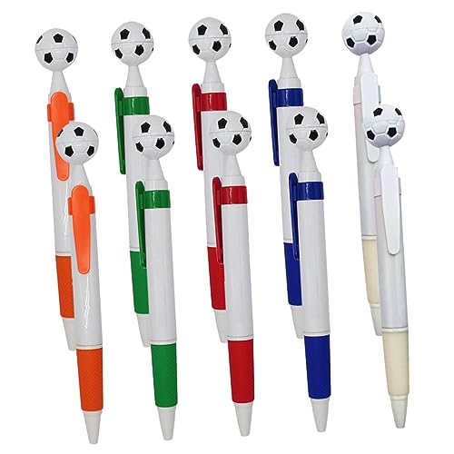 Housoutil 15 Stück Fußball Kugelschreiber Fußball-briefpapier Kugelschreiber Für Fußball Stift An Einer Kette Büro Stifte Kugelschreiber Aus Kunststoff Schreibwaren Ästhetisch Plastik von Housoutil