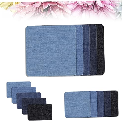 Housoutil 15 Stück Jeansflicken Kreative Aufbügelflicken für Kleidung Jeans und Diy Reparatur Farben Hellblau Mittelblau Dunkelblau Schwarz Rechteckige und Quadratische Baumwollpatches für Housoutil 15 Stück Jeansflicken Kreative Aufbügelflicken für Kleidung Jeans und Diy Reparatur Farben Hellblau Mittelblau Dunkelblau Schwarz Rechteckige und Quadratische Baumwollpatches für von Housoutil