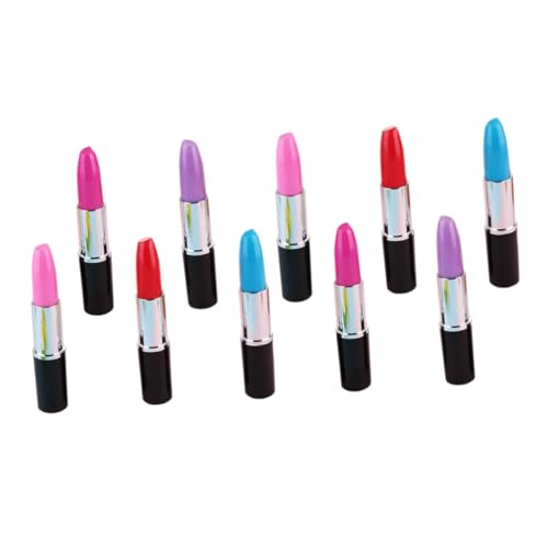 Housoutil 15 Stück Lippenstift Kugelschreiber Kreative Plastikartige Schreibgeräte im Lippenstift Design für Schule Büro Zufällige Farben Glattes Schreiben Geschenkidee von Housoutil