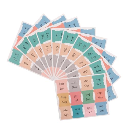Housoutil 15 Stück Monatsindexetikett kalender aufkleber Planerzubehör monatliche Registerkarten für Planer Planer-Lesezeichen monatliche Aufkleber für Planer Journal-Tabs Papier Housoutil 15 Stück Monatsindexetikett kalender aufkleber Planerzubehör monatliche Registerkarten für Planer Planer-Lesezeichen monatliche Aufkleber für Planer Journal-Tabs Papier von Housoutil