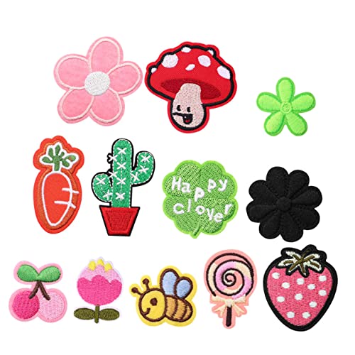 Housoutil 15 Stück Teiliges Patches mit Blumen und Tiermotiven zum Aufbügeln für Kleidung Taschen Hüte und Mehr für Diy Dekoration und Reparatur von Housoutil