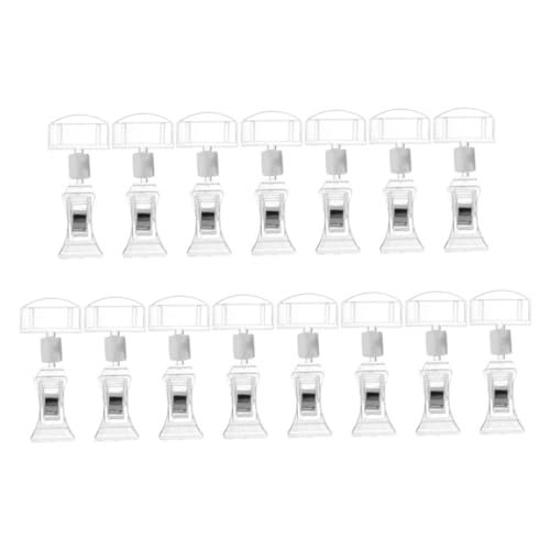 Housoutil 15 Stück Teiliges Transparente Drehbare Werbeclips für Preisschilder Doppelseitige Merchandise Sign Clip Halter für Supermarkt und Einzelhandelsdisplays Housoutil 15 Stück Teiliges Transparente Drehbare Werbeclips für Preisschilder Doppelseitige Merchandise Sign Clip Halter für Supermarkt und Einzelhandelsdisplays von Housoutil