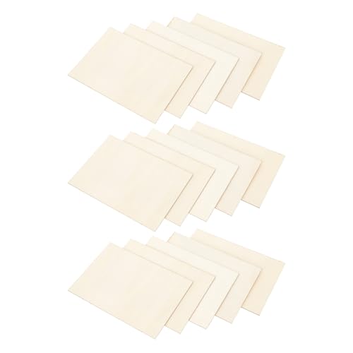 Housoutil 15 Stück Unbearbeitete Rechteckige Holzplatten für DIY Projekte Blanko Holzscheiben für Bastelarbeiten und Dekorationen Hochwertiges Material für Kreative Ideen Housoutil 15 Stück Unbearbeitete Rechteckige Holzplatten für DIY Projekte Blanko Holzscheiben für Bastelarbeiten und Dekorationen Hochwertiges Material für Kreative Ideen von Housoutil