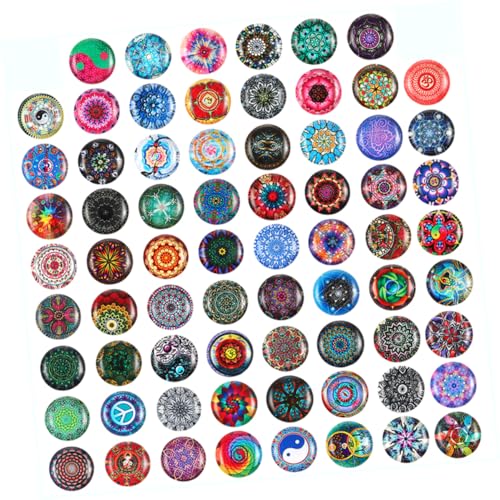 Housoutil 150 Stück Cabochons Bunte Patches für Diy Schmuck Handwerksmaterialien für Kreative Bastelprojekte Gemstone Patches für Armbänder und Deko von Housoutil