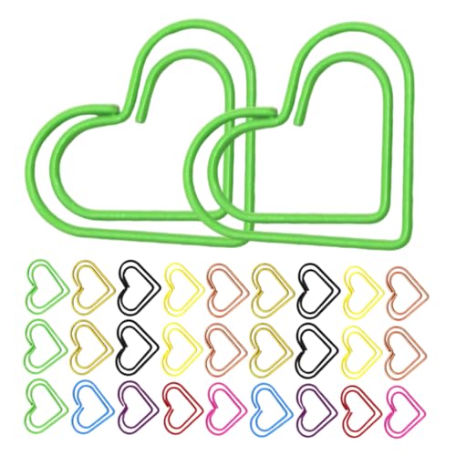 Housoutil 150 Stück Herzförmige Büroklammern Aus Robustem Metall Bunte Paper Clips Für Büro Schule Und Zuhause Dekorative Memohalter Für Papierorganisation Und Persönliche Ablage Housoutil 150 Stück Herzförmige Büroklammern Aus Robustem Metall Bunte Paper Clips Für Büro Schule Und Zuhause Dekorative Memohalter Für Papierorganisation Und Persönliche Ablage von Housoutil