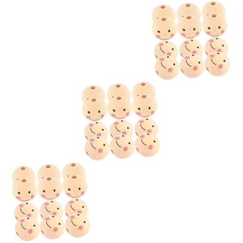 Housoutil 150 Stück Holzperlen mit Smile Gesicht Diy Schmuckzubehör für Armbänder und Bastelprojekte und Leicht und Vielseitig für Kreative Ideen Housoutil 150 Stück Holzperlen mit Smile Gesicht Diy Schmuckzubehör für Armbänder und Bastelprojekte und Leicht und Vielseitig für Kreative Ideen von Housoutil