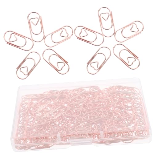 Housoutil 150 Stück Liebe Büroklammer Büroklammern süß süße Büroklammern kreative Büroklammern Klammern für Papier Büroklammer fürs Büro lustige Papierclips Metall Rose Gold Housoutil 150 Stück Liebe Büroklammer Büroklammern süß süße Büroklammern kreative Büroklammern Klammern für Papier Büroklammer fürs Büro lustige Papierclips Metall Rose Gold von Housoutil
