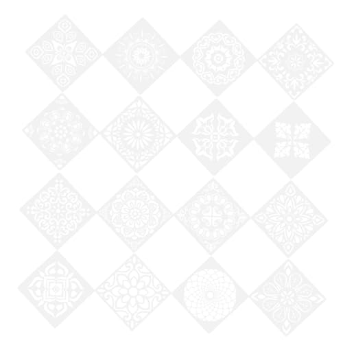 Housoutil 16 Blatt Mandala Schablonen Kunststoff Malvorlagen für Kreative Projekte Wiederverwendbare Schablonen für Wand und Möbeldekoration Geeignet für Erwachsene Vielseitig Einsetzbar für Housoutil 16 Blatt Mandala Schablonen Kunststoff Malvorlagen für Kreative Projekte Wiederverwendbare Schablonen für Wand und Möbeldekoration Geeignet für Erwachsene Vielseitig Einsetzbar für von Housoutil