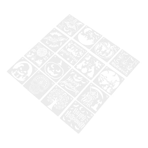 Housoutil 16 Blatt Teiliges Halloween Malschablonen Wiederverwendbare Glatte Spray Schablonen für Dekorationsdruck und Bastelprojekte Große Offene Muster für Wand und Möbel Housoutil 16 Blatt Teiliges Halloween Malschablonen Wiederverwendbare Glatte Spray Schablonen für Dekorationsdruck und Bastelprojekte Große Offene Muster für Wand und Möbel von Housoutil