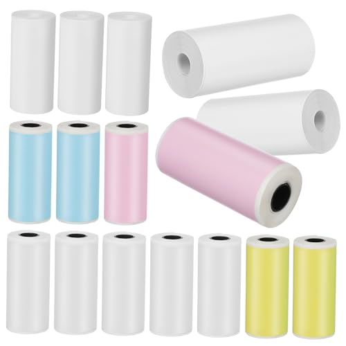 Housoutil 16 Rollen Druckeretikettenpapier Mini klein schmucklos aufkleberpapier druckerpapier Aufkleber für Thermodrucker Aufkleber für Taschendrucker -selbstklebender Aufkleber Housoutil 16 Rollen Druckeretikettenpapier Mini klein schmucklos aufkleberpapier druckerpapier Aufkleber für Thermodrucker Aufkleber für Taschendrucker -selbstklebender Aufkleber von Housoutil