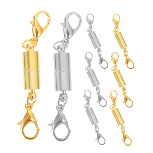Housoutil 16 Stk. Teiliges Magnetisches Schmuckverschluss Kleine DIY Armbandverbinder Vielseitige Magnetverschlüsse in Gold und Silber Einfache Verbindung für Halsketten und Armbänder Housoutil 16 Stk. Teiliges Magnetisches Schmuckverschluss Kleine DIY Armbandverbinder Vielseitige Magnetverschlüsse in Gold und Silber Einfache Verbindung für Halsketten und Armbänder von Housoutil