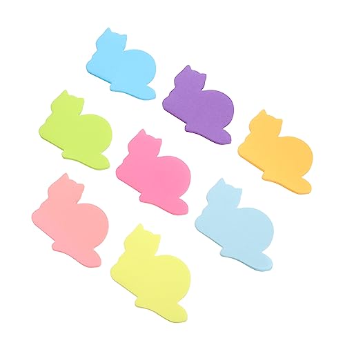 Housoutil 16 Stück Cartoon Aufkleber Mit Süßen Katzen Motiven Geformte Katzen Briefpapiere Lustige Katzen Sticker Lustige Notizen Tierpfoten Cartoon Aufkleber Selbstklebende von Housoutil