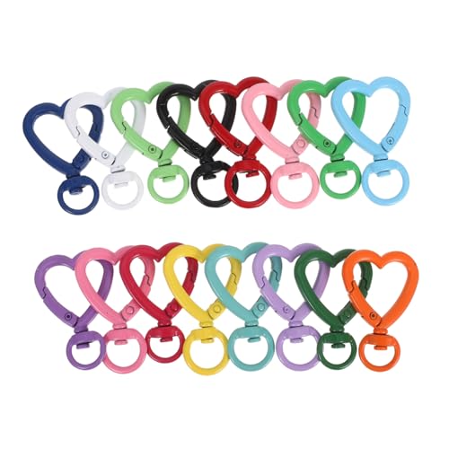 Housoutil 16 Stück Schlüsselanhänger Clip Hardware Herz Karabiner Schlüsselanhänger Hardware Charm Zubehör Hängeschnalle Schlüssel Clip Metall Karabinerverschluss Housoutil 16 Stück Schlüsselanhänger Clip Hardware Herz Karabiner Schlüsselanhänger Hardware Charm Zubehör Hängeschnalle Schlüssel Clip Metall Karabinerverschluss von Housoutil