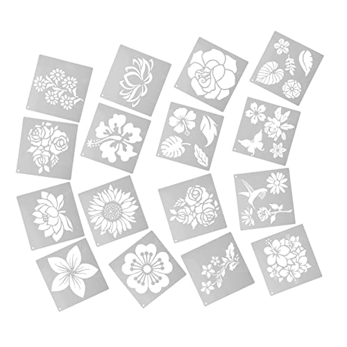 Housoutil 16 Stück Teiliges Blumen und Pflanzen Schablonen Große Wand Schablonen für DIY Malerei Wänden Möbeln Holz und Wiederverwendbare Malvorlagen für Kreative Wandgestaltung Housoutil 16 Stück Teiliges Blumen und Pflanzen Schablonen Große Wand Schablonen für DIY Malerei Wänden Möbeln Holz und Wiederverwendbare Malvorlagen für Kreative Wandgestaltung von Housoutil