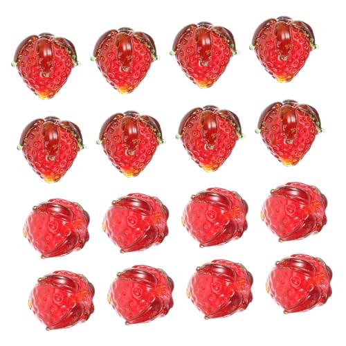 Housoutil 16 Stück Teiliges Erdbeer Anhänger aus Realistisch Geformt Leuchtend Rote DIY Charms für Armband Herstellung Feine Verarbeitung Vielseitig für Halsketten Schlüsselanhänger Housoutil 16 Stück Teiliges Erdbeer Anhänger aus Realistisch Geformt Leuchtend Rote DIY Charms für Armband Herstellung Feine Verarbeitung Vielseitig für Halsketten Schlüsselanhänger von Housoutil