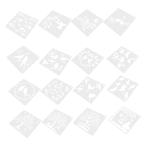 Housoutil 16 Stück Teiliges Schablonen Set für Diy Malvorlagen für Papier und Boden Wiederverwendbare Kunstschablonen Kreativität und Geschicklichkeit Housoutil 16 Stück Teiliges Schablonen Set für Diy Malvorlagen für Papier und Boden Wiederverwendbare Kunstschablonen Kreativität und Geschicklichkeit von Housoutil