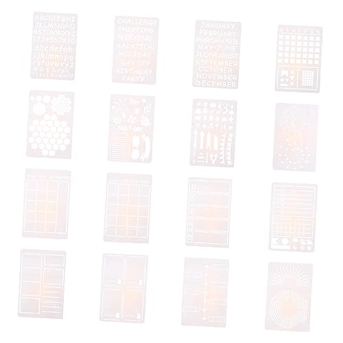 Housoutil 16 Stück Teiliges Set Diy Malvorlagen Kreative Schablonen für Erwachsene Wiederverwendbare Templates für Einfaches Zeichnen und Basteln Housoutil 16 Stück Teiliges Set Diy Malvorlagen Kreative Schablonen für Erwachsene Wiederverwendbare Templates für Einfaches Zeichnen und Basteln von Housoutil