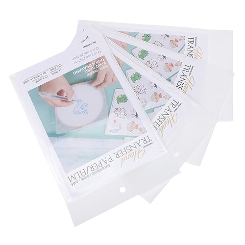Housoutil 16 Stück Teiliges Wasserlösliches Stickvlies Transparente Stickvorlagen für Diy Stickprojekte Einfach zu Bedienen für Bastelenthusiasten Wasserlöslich und Reißfest von Housoutil