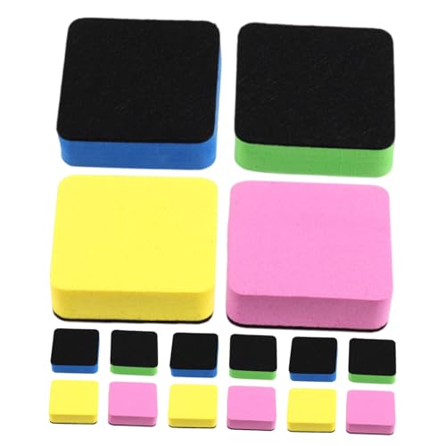 Housoutil 16 Stück Teiliges Whiteboard Radiergummi aus EVA Filz Bunte Quadratische Trockenlöschpads für Whiteboard Kreidetafel und Langlebig für Büro Schule und Klassenzimmer Housoutil 16 Stück Teiliges Whiteboard Radiergummi aus EVA Filz Bunte Quadratische Trockenlöschpads für Whiteboard Kreidetafel und Langlebig für Büro Schule und Klassenzimmer von Housoutil