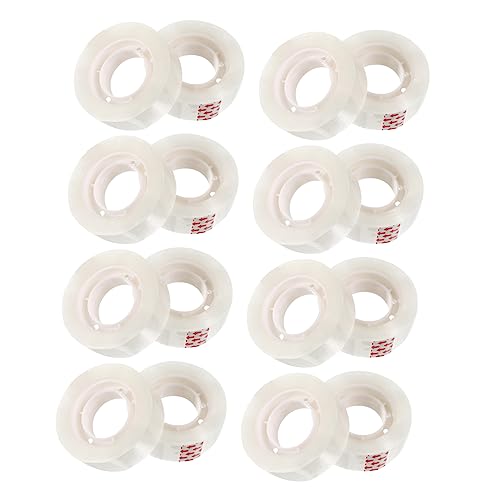 Housoutil 16 Stück Transparentes Klebeband Bürobedarf Hochwertiges Verpackungsband Unsichtbares Klebeband für Vielseitige Anwendungen Verpackung und Bastelarbeiten von Housoutil