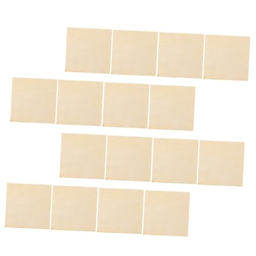 Housoutil 16 Stück Unlackierte Quadratische Holzplatten für Diy Bastelprojekte Natürliche Holzscheiben für Dekoration und Kreative Anwendungen Housoutil 16 Stück Unlackierte Quadratische Holzplatten für Diy Bastelprojekte Natürliche Holzscheiben für Dekoration und Kreative Anwendungen von Housoutil