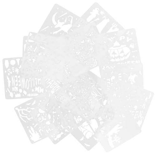 Housoutil 16Stücke Teiliges Halloween Schablonen Für Malvorlagen Für Hohlmalerei Basteln Stempeln Und Dekorationen Für Festliche Housoutil 16Stücke Teiliges Halloween Schablonen Für Malvorlagen Für Hohlmalerei Basteln Stempeln Und Dekorationen Für Festliche von Housoutil