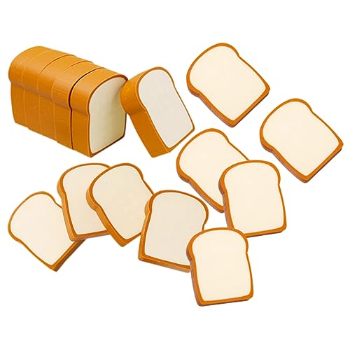 Housoutil 16Stücke Toast Radiergummis Lustige Lebensmittel Radierer Toastform Kreative Bürobedarf Und Für Kindergeburtstag Party Mitgebsel Oder Gastgeschenke von Housoutil