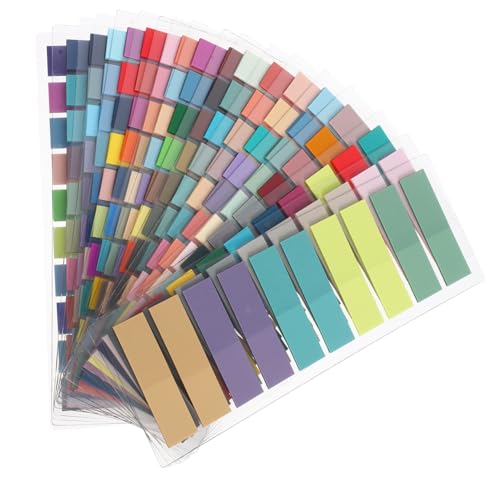 Housoutil 18 Sätze Teiliges Bunte Haftnotizen Index Tabs Wiederablösbare Klebeetiketten für Notizbücher Langlebige Selbstklebende Seitenmarker mit Dekorativem Farbdesign für Büro Schule Housoutil 18 Sätze Teiliges Bunte Haftnotizen Index Tabs Wiederablösbare Klebeetiketten für Notizbücher Langlebige Selbstklebende Seitenmarker mit Dekorativem Farbdesign für Büro Schule von Housoutil