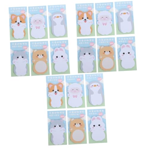 Housoutil 18 Sets Cartoon Niedliche Haftnotizen Kleine Blöcke Einkaufsliste Notizblock Erinnerung Notizblock Kawaii Notizblock Schreibwaren Kawaii Cartoon Seitenmarkierungen Papier von Housoutil