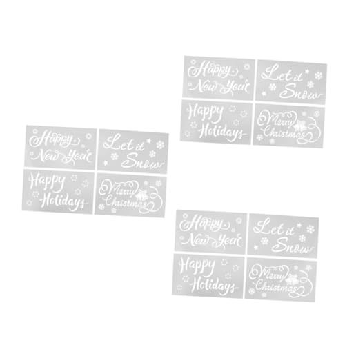 Housoutil 18 Stck. Teiliges Weihnachts Malschablonen Set aus Leichtem Umweltfreundlichem Kunststoff Hohl Gestaltet für Schnelles Zeichnen für DIY Weihnachtsbasteln Wiederverwendbar und Housoutil 18 Stck. Teiliges Weihnachts Malschablonen Set aus Leichtem Umweltfreundlichem Kunststoff Hohl Gestaltet für Schnelles Zeichnen für DIY Weihnachtsbasteln Wiederverwendbar und von Housoutil